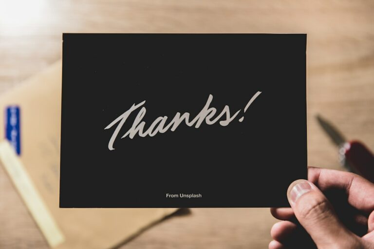 Photo Thank-you email