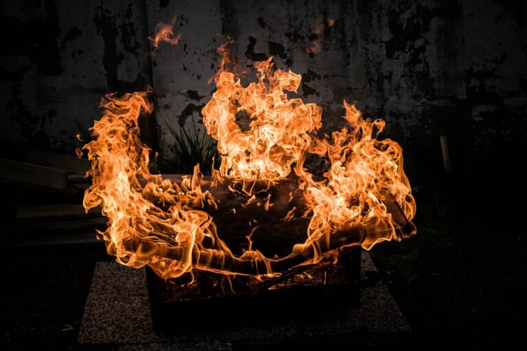 Photo Burning fire